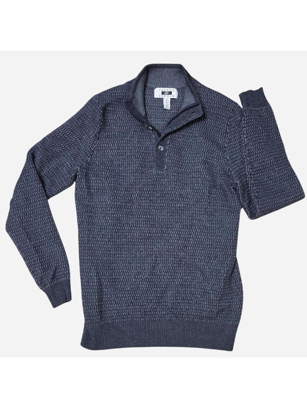 Joseph Abboud Men's Grey and Black Jumper